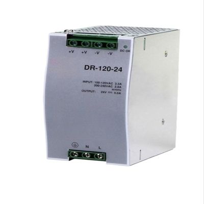 DIN-Rail Switching Power Supply NDR DR-120W-24V5A, DC 12V 10A Transformer DRP-240W (NDR-120-12, 12V 10A)