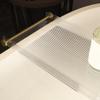 Waterproof Acrylic Bathtub Tray with Gold-Colored Handle, Non-Slip Ridged Shelf, 90 x 20 x 3 cm view 3