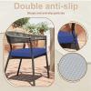 U-Shaped Non-Slip Chair Cushion with Ties, Waterproof, 50 × 50 × 8 cm (1 pc) view 4