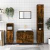 LLEZKBR Bathroom Cabinet, Smoked Oak, 80 x 33 x 60 cm view 1