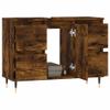 LLEZKBR Bathroom Cabinet, Smoked Oak, 80 x 33 x 60 cm view 3