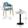 3-Piece Modern Dining Set with Round Table and 2 Upholstered Chairs view 2