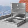 Robust Stainless Steel Roof Hatch, 50 x 80 cm Interior Dimensions view 2