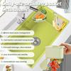 Corner Sink Rack with Suction Cup, Upgraded Self-Cleaning Strainer Basket for Kitchen Sinks, Yellow, 1 pc view 3