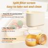 Corner Sink Rack with Suction Cup, Upgraded Self-Cleaning Strainer Basket for Kitchen Sinks, Yellow, 1 pc view 4