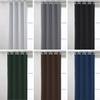 JIAFANG Blackout Curtain with Gather Tape, 200 x 150 cm, Thermal Bedroom Curtain, Dark Green view 2