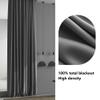 JIAFANG Blackout Curtain with Gather Tape, 200 x 150 cm, Thermal Bedroom Curtain, Dark Green view 4