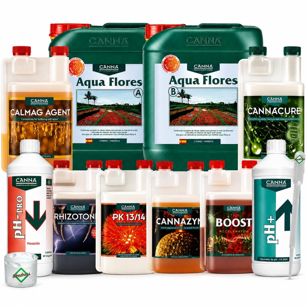 Weedness Canna Aqua Fertilizer Set XL – Flowering-Phase Hydroponic Fertilizer