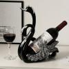Swan Figurine Wine Bottle Holder, Resin Sculpture view 2