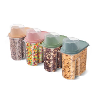 Cereal Storage Container Set with Pour Spouts, 4-Piece