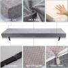 Holomaalahi Thick Bench Cushion, 220 x 23 x 5 cm, Washable, Non-Slip view 3