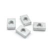 10-Piece M3–M8 Galvanized Carbon Steel Square Nuts, Thin Rectangular Sliding Blocks for Aluminum Profiles (M8, 20×12×4 mm) view 3