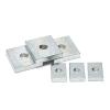 10-Piece M3–M8 Galvanized Carbon Steel Square Nuts, Thin Rectangular Sliding Blocks for Aluminum Profiles (M8, 20×12×4 mm) view 4