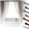Durable Aluminum Curtain Track System with Wall Brackets, Champagne, 1.20 m view 1