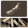 Durable Aluminum Curtain Track System with Wall Brackets, Champagne, 1.20 m view 4