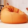 Bean Bag Chair for Teens and Adults, Filled Sofa Lounger with Pillow and Handle, Gray view 1