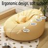 Bean Bag Chair for Teens and Adults, Filled Sofa Lounger with Pillow and Handle, Gray view 2