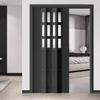 DUANHOZ Custom-Size Black Acrylic Folding Door, 44 x 80 in view 1