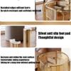 PXAMORTEL Transparent Dining Chair, Stackable Backless Acrylic Bar Stool, Multicolor (Transparent) view 4