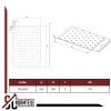 SC Standard Parts Perforated Mending Plates, 200 x 300 mm, 2 mm Thick, 4-Pack view 3