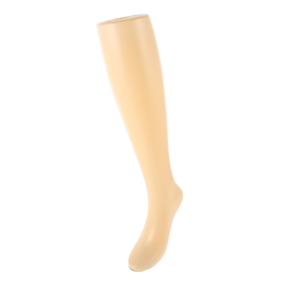 GLEAVI Realistic Standing Sock Display Leg for Women, PE Plastic, Beige