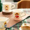 HUMOCHUSON Ceramic Coffee Cup with Cartoon Croissant Girl, 300–400 mL view 3