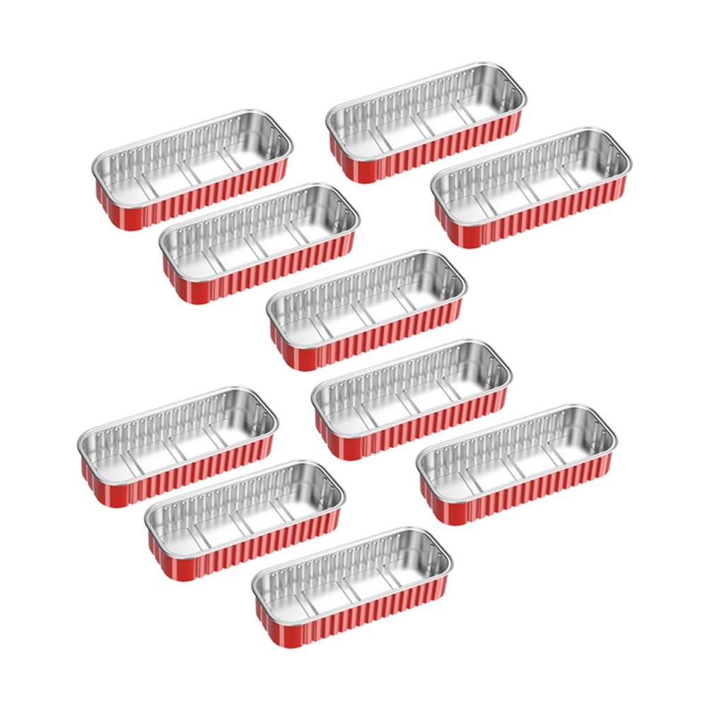 STOBAZA 10-Pack Disposable Aluminum Foil Food Containers, Heat-Resistant for Oven, Grill, and Takeout