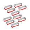 STOBAZA 10-Pack Disposable Aluminum Foil Food Containers, Heat-Resistant for Oven, Grill, and Takeout view 1