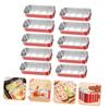STOBAZA 10-Pack Disposable Aluminum Foil Food Containers, Heat-Resistant for Oven, Grill, and Takeout view 3