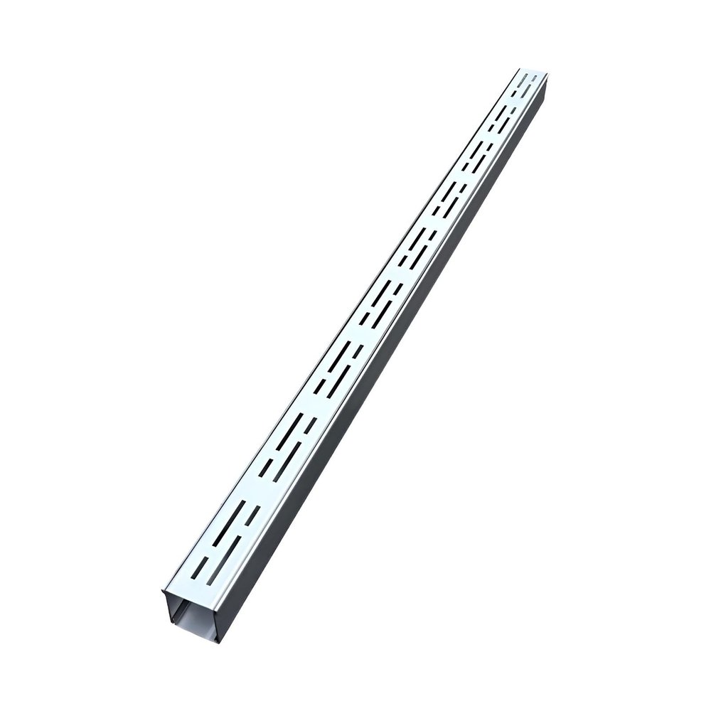 Slim Stainless Steel Trench Drainage Set, 100 x 15 x 4 cm