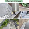 Slim Stainless Steel Trench Drainage Set, 100 x 15 x 4 cm view 2