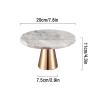 Cake Stand with Marble-Style Metal Base view 2