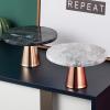 Cake Stand with Marble-Style Metal Base view 3