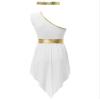 inhzoy Women's Greek Goddess Costume Dress with Sash, White, L view 4