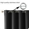 Blackout Curtain H180 x W100 cm, 1 Panel, with Grommets view 4