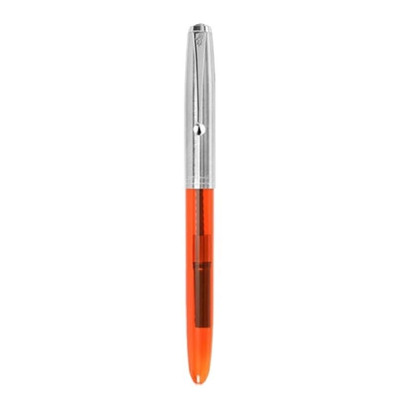 EAMOM Fountain Pen, 0.38 mm, F Nib, Transparent, PK 9019, 9016, 82, Writing Pen (04, 0.38 mm Hooded Nib)
