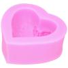 Fyearfly DIY Silicone Mold, 3D Heart Rose Flower for Cakes, Chocolate, Soap, and Candle Making view 2