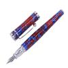 XMKT Fountain Pen, Maple Leaf, Blue-Red, Fine Nib, Stylish Writing, Gift, Pen, Office, Home, School Supplies view 1