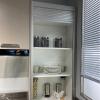 MLYAYE White Roll-Up Door for Kitchen Cabinets, 900 x 700 mm view 1