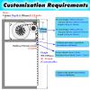 MLYAYE White Roll-Up Door for Kitchen Cabinets, 900 x 700 mm view 2