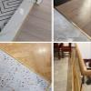 YHNNH 1-Piece Gold Brass Floor Transition Strip, 100 cm, for a Smooth Connection Between Wood and Tile Joint (8 × 5 mm) view 2