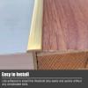 YHNNH 1-Piece Gold Brass Floor Transition Strip, 100 cm, for a Smooth Connection Between Wood and Tile Joint (8 × 5 mm) view 4