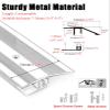 YHNNH Aluminum Threshold Strip, 42/54 mm Wide, Waterproof Door Edge Strip for Uneven Floors, Seamless Transitions (183 cm, 54 mm) view 3