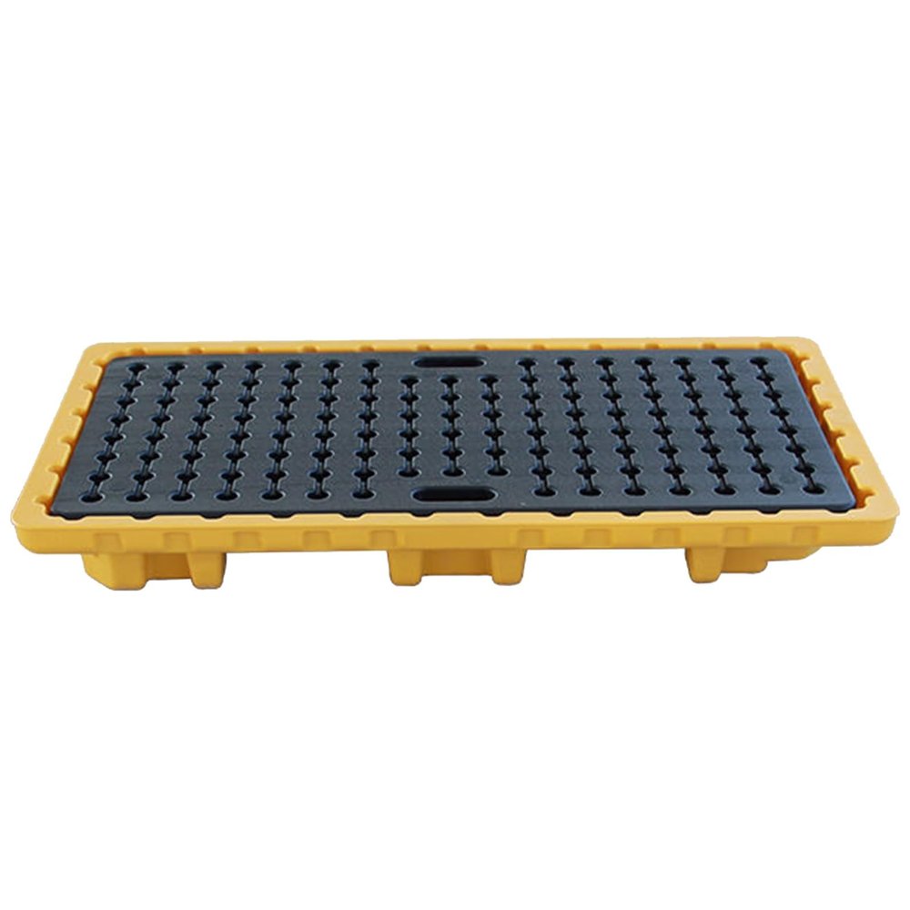 Leak-Proof Spill Containment Tray with Top Grates