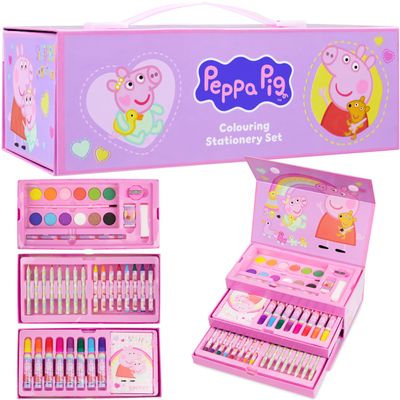 Peppa Pig Art & Craft Set for Kids, Girls' Gift, Washable and Nontoxic, Ages 3–6