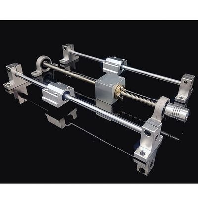 ByNGSDCC T8 Lead Screw and Optical Shaft Set, 2 mm Pitch, 8 mm Lead, 200–800 mm + 8 mm Optical Shaft + KP08 Bearing Holder + SK8 Bracket (750 mm)