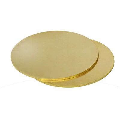LYVQZPWLR Brass Round Plates, 2-Pack, 50 mm, No Holes