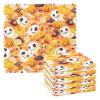Cotton and Microfiber Dish Towels, 6-Pack, Cute Hand-Drawn Halloween Pattern, 27.9 x 27.9 cm view 1