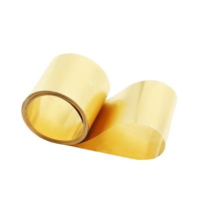 High-Precision H62 Brass Foil Shim Plate, 1 m Long, 0.01–0.6 mm Thick, 10–300 mm Wide (0.5 × 30 mm × 1 m)