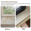 WhamtL Cut-to-Size Diatomaceous Earth Window Sill Mat, Non-Slip, Absorbent, Scratch-Resistant Cushion, Green, 100 x 25 cm (39 x 10 in) view 2